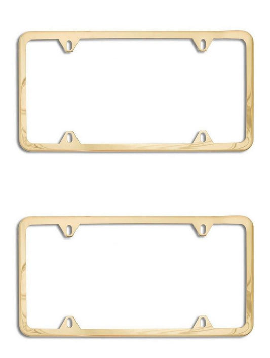 Bonnet car license plate frame cap, rear trunk boot, gold-plated, suitable for Mazda .