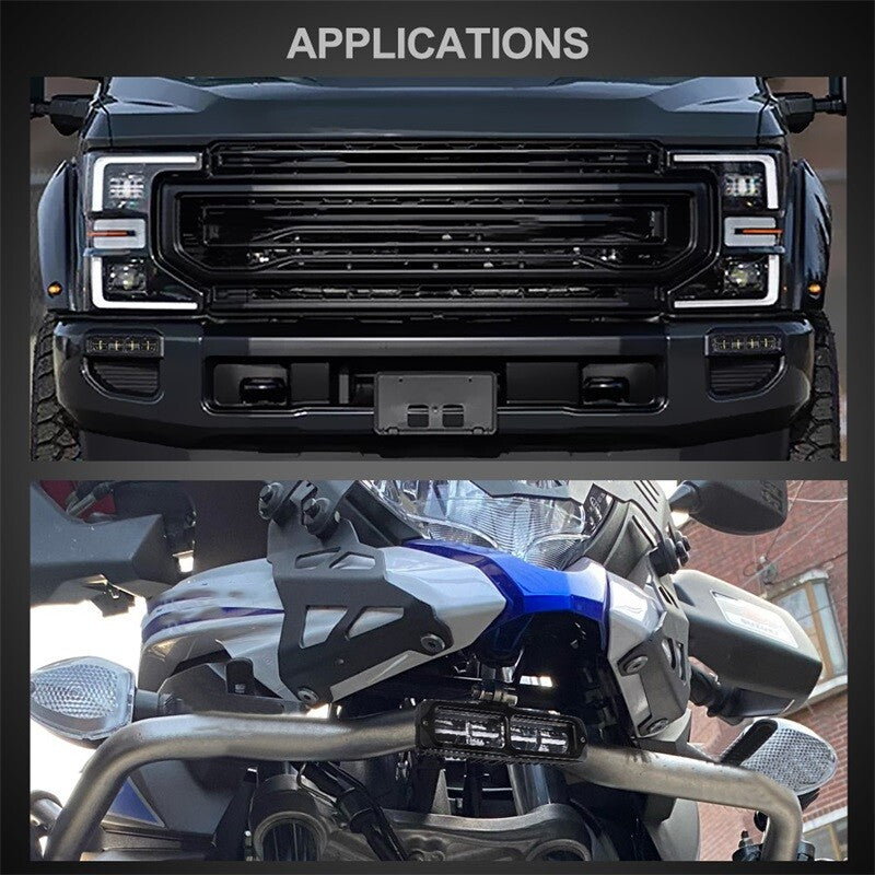 6inch White LED Work Driving Light Bar Spot Pods Fog Lamp Offroad SUV ATV Truck