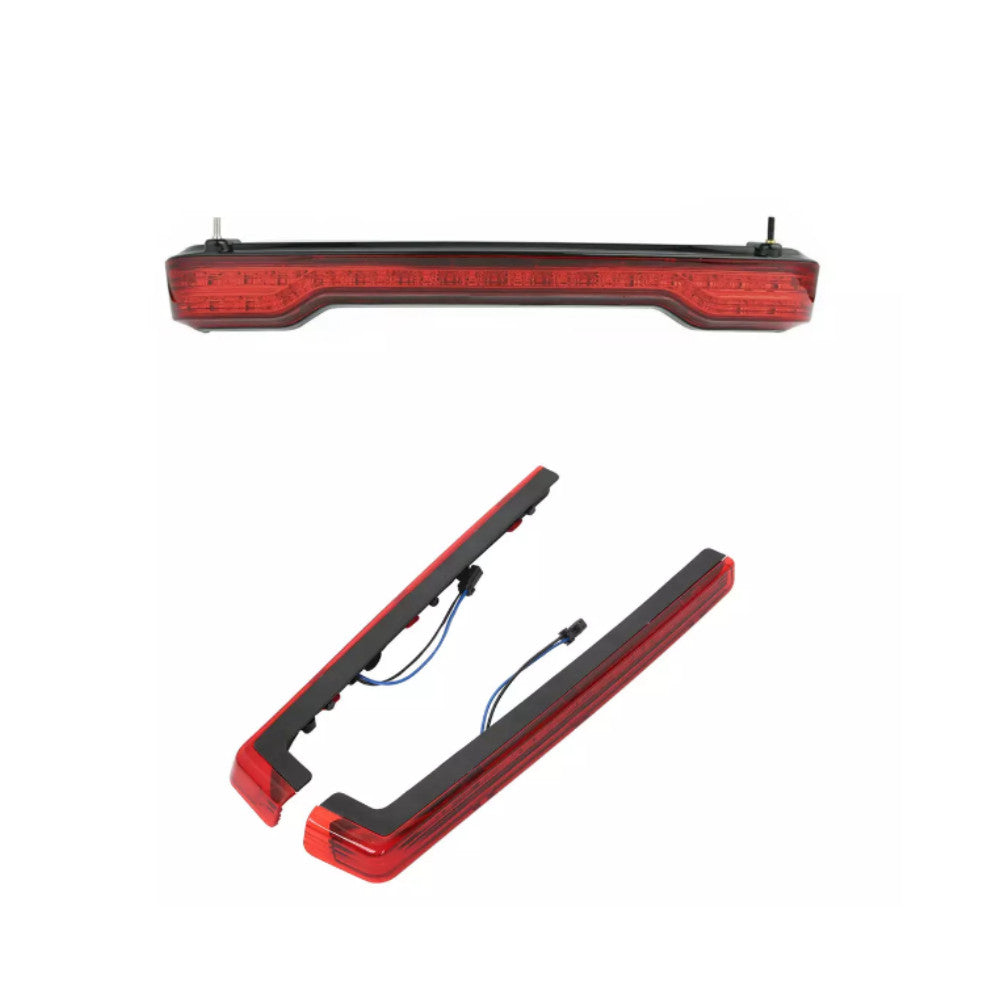 Pack Accent Side Marker Panel LED Lights for Harley Tour Pak Touring 2014-2023 (Red) n
