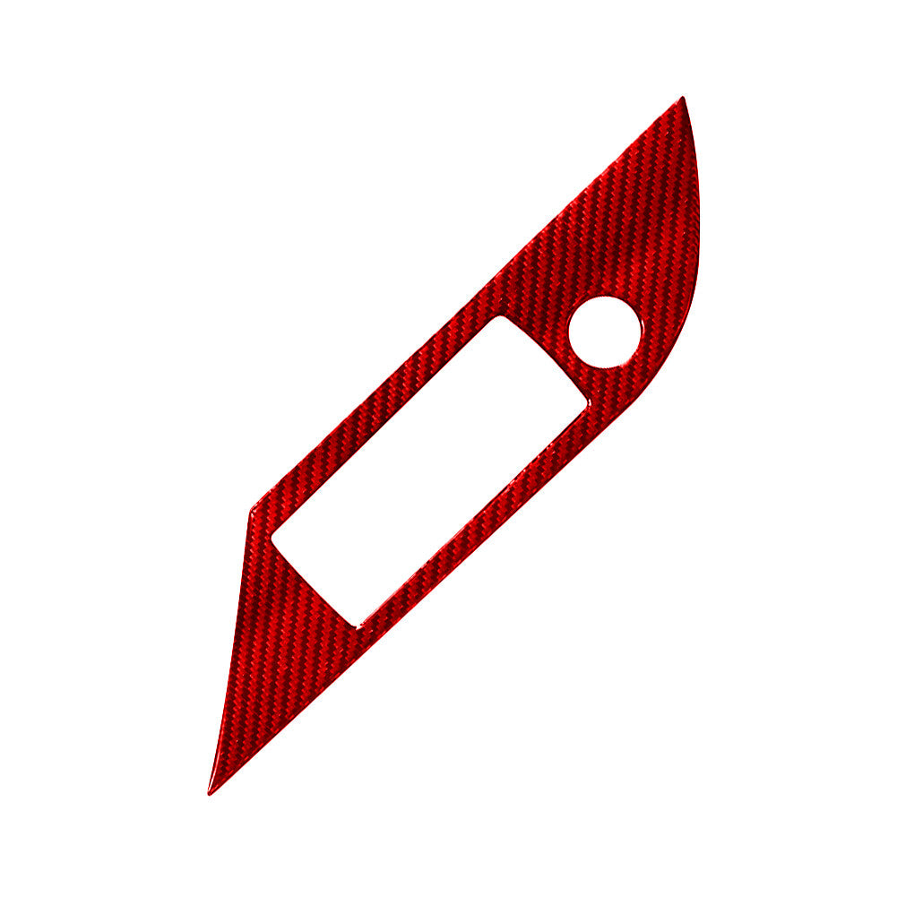 Red Carbon Fiber Central A/C Console Panel Cover Trim for RAM Promaster 2014-21 v