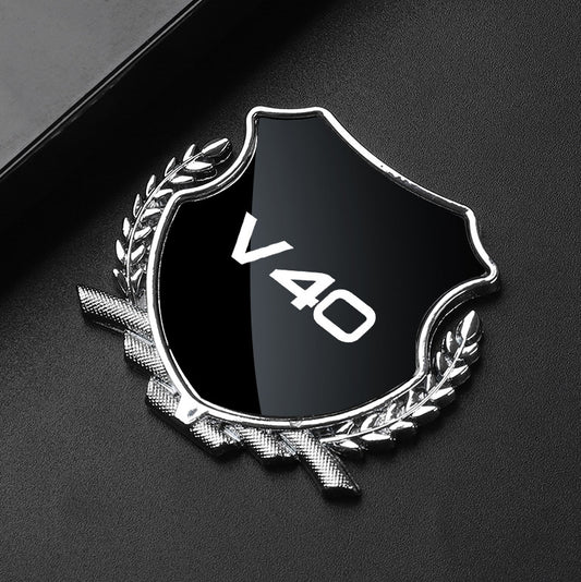 Black side fender and window badge decals for Volvo XC70 cars.