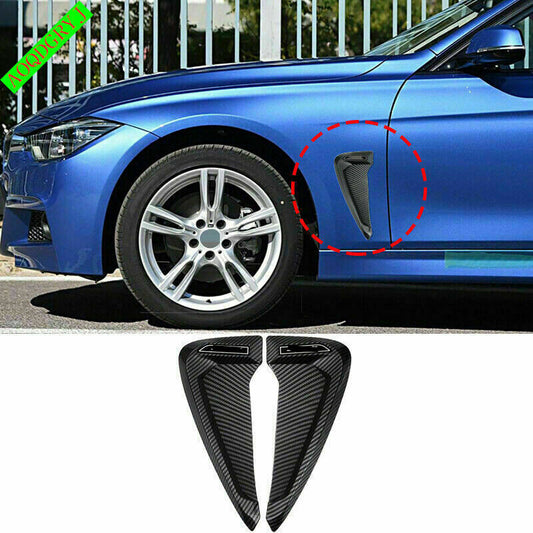 for Honda for Civic Carbon Fiber ABS Side Fender Wheel Eyebrow Emblem Trim Covers