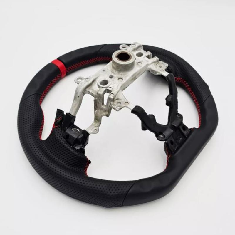 Suitable for 2012-2015 for Honda for Civic Gen9 SI steering wheel, black leather, 3D, red