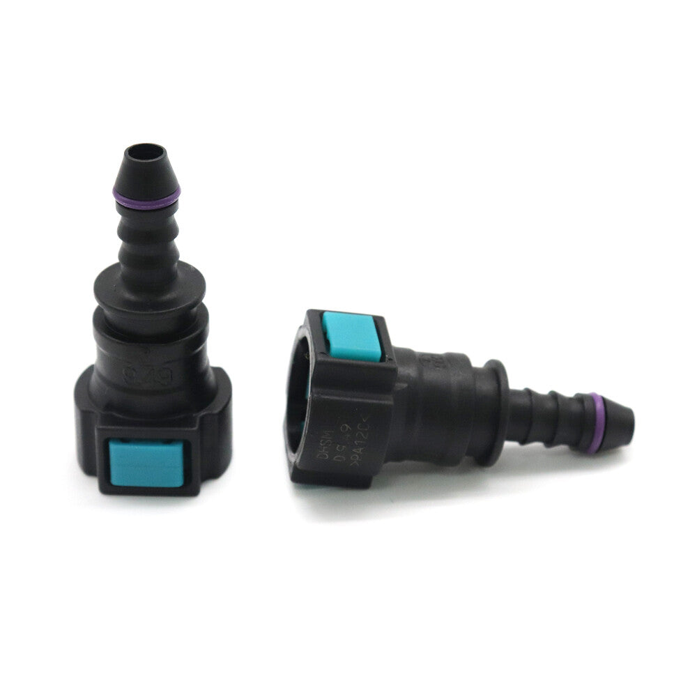 9.49mm ID6 8x6 For auto Fuel line quick SAE3/8 female lock fuel pipe fitting 2PX Q