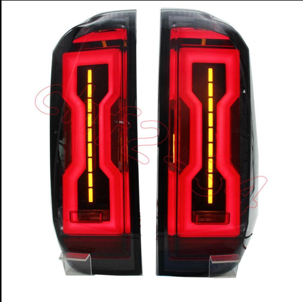 Smoke Black LED Rear Lamps Taillights Dynamic Signal for Toyota tundra 2014-2021