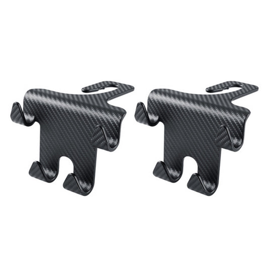 2Pcs ABS Car for Seat Headrest Hook Backseat Mobile Phone Holder Storage Bag Hanger
