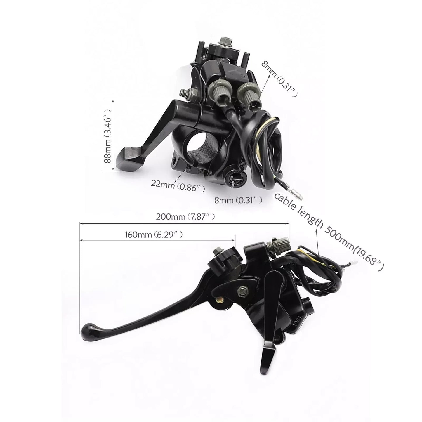 Right Hand Throttle Brake Lever For 50 90 110cc 125cc Moped Quad ATV TaoTao