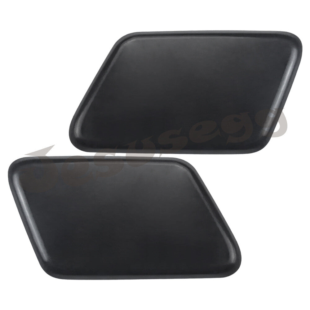 2x Left+Right Side Front Headlight Washer Cover Black Fits for Volvo S60 2008-2009 Q