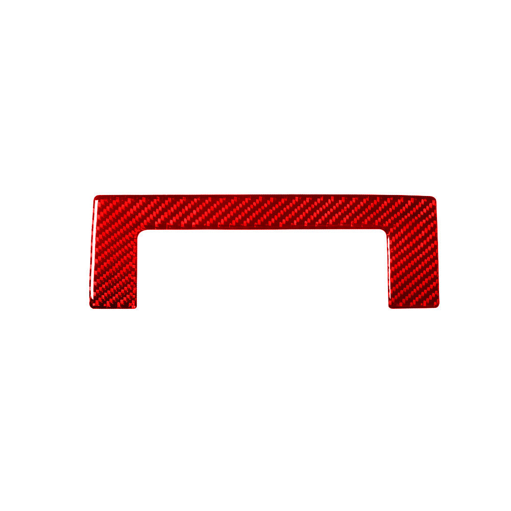 Red Carbon Fiber Rear Watercup Holder Panel Cover Trim for Chrysler 300 2005-07 v