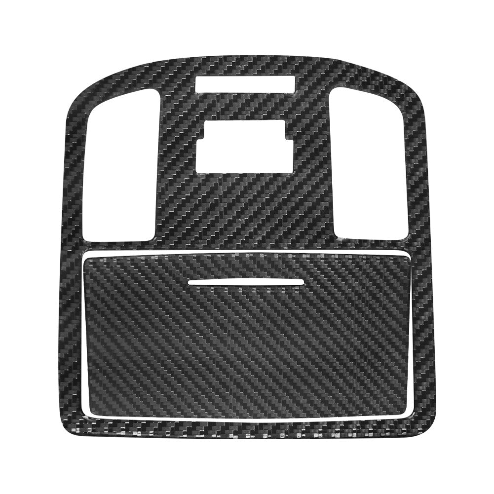 2-Piece Carbon Fiber Interior Dome Light and Console Cover Trim for Toyota Hilux