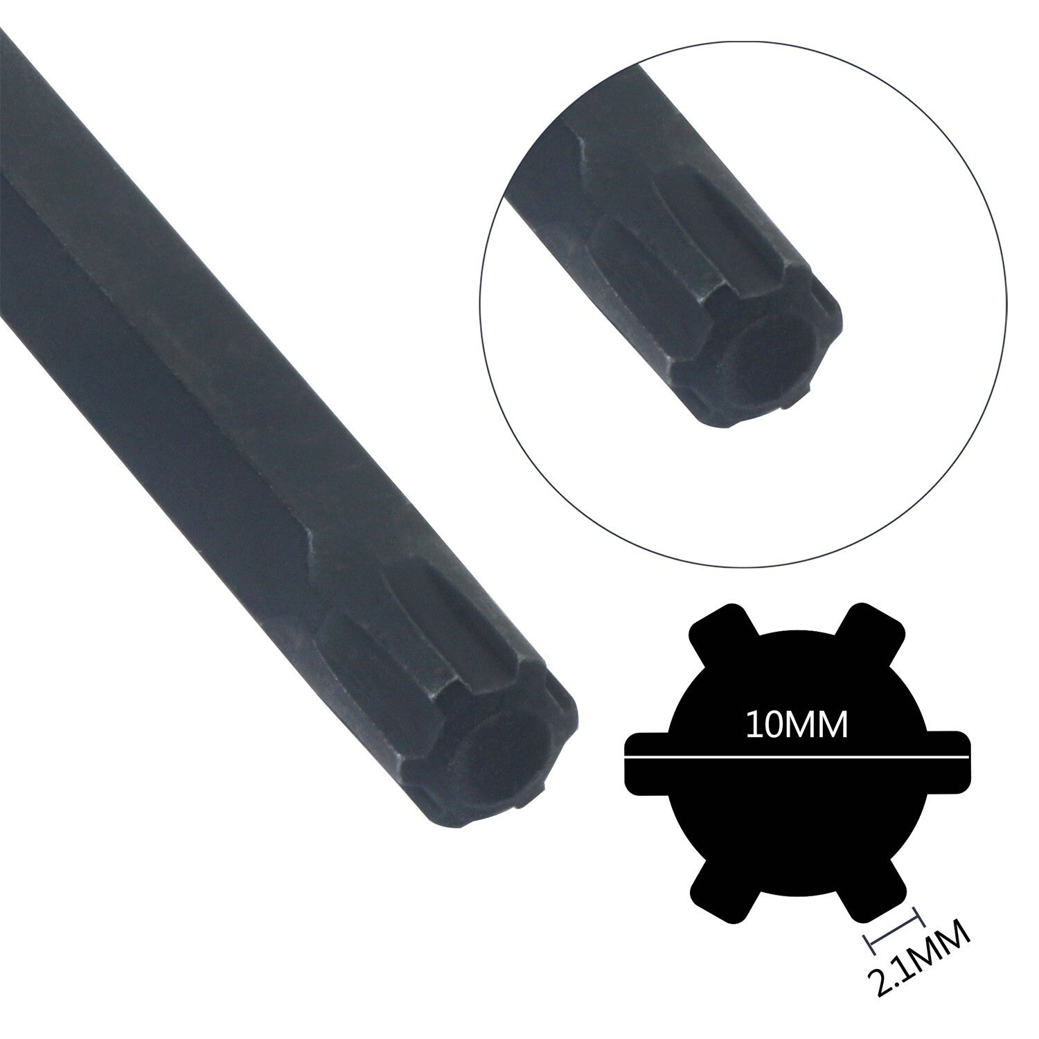 200mm 1/2 inch drive x M10 Ribe cylinder head bolts T52 PE drive socket for Volkswagen T40080