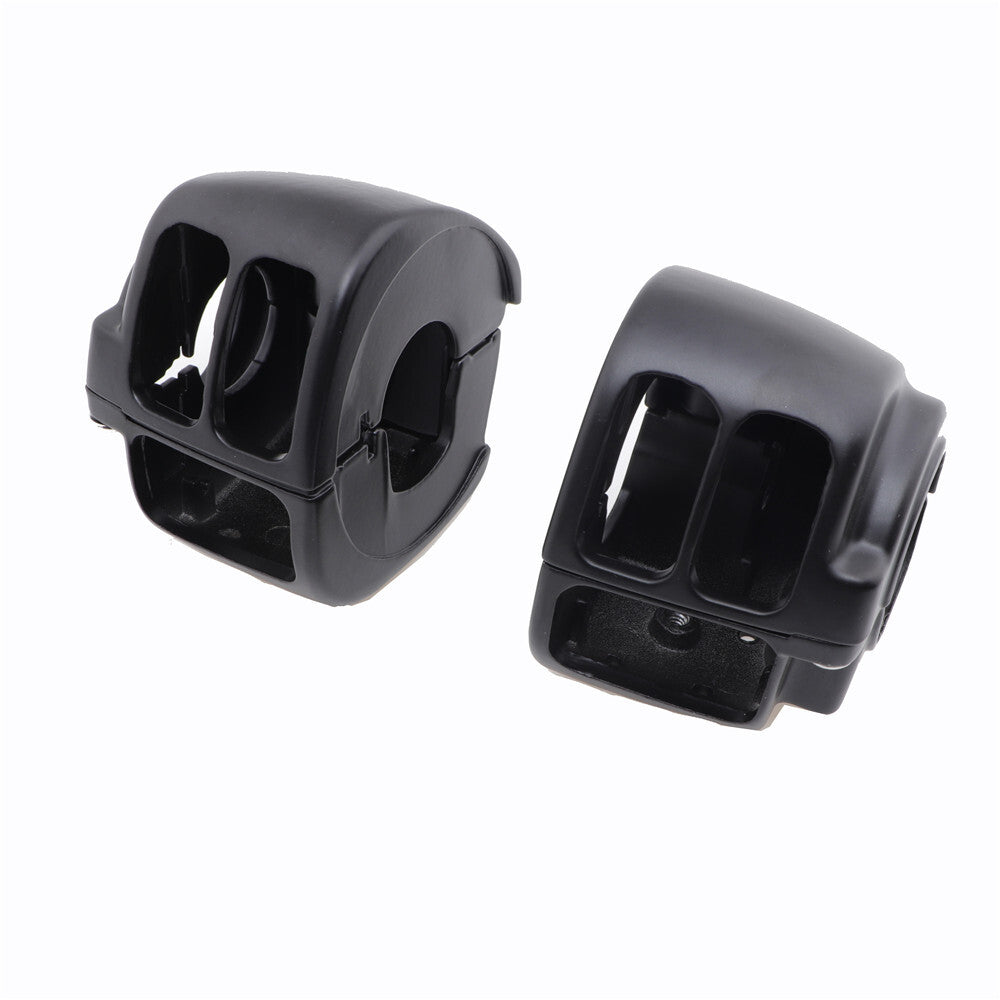 Black Switch Housing Cover Kit for Harley Touring Sportster Softail Dyna V-Rod Q
