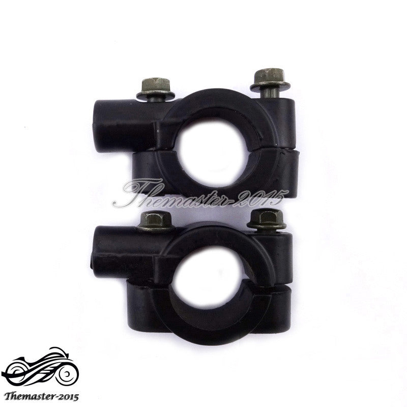 8mm Mirror Mount Clamp Holder Brackets For ATV Qaud Pit Dirt Bike Motorcycle Q