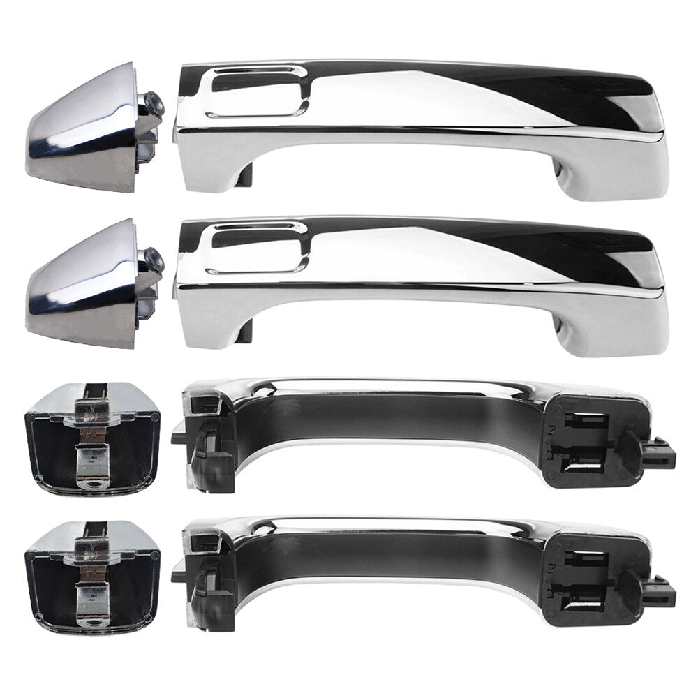 4PCS Front Rear LH+RH Exterior Door Handles Fits For 2009-2010 for Hummer H3T H3