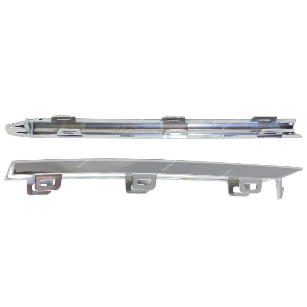 2Pcs for Cadillac 2013-14 ATS Chrome Front LeftRight Bumper Trim Bezel Insert