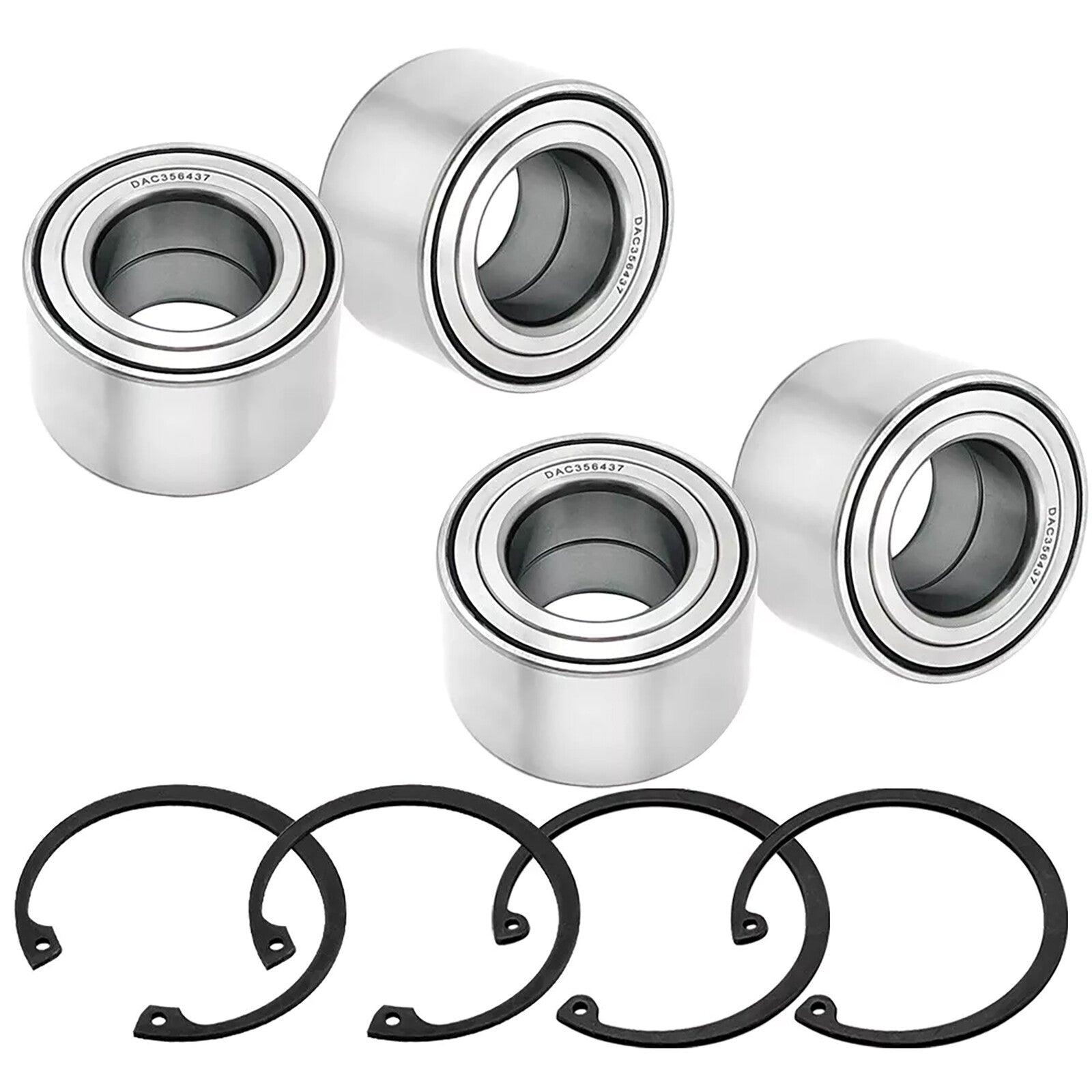 4pcs Front  Rear Wheel Bearings Kit for Polaris for Polaris Ranger EV 2010-2022