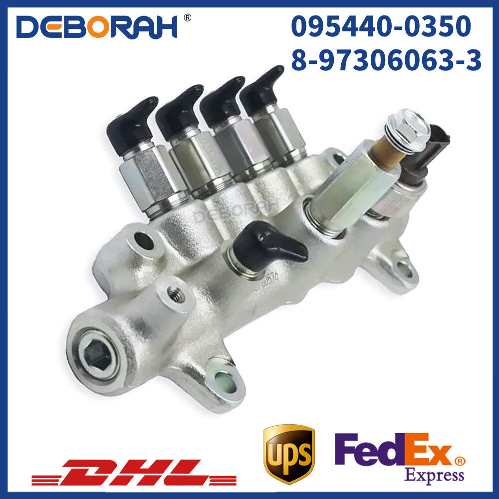 Common Rail Assembly 095440-0350 8-97306063-4 8973060634 For Hitachi Excavator
