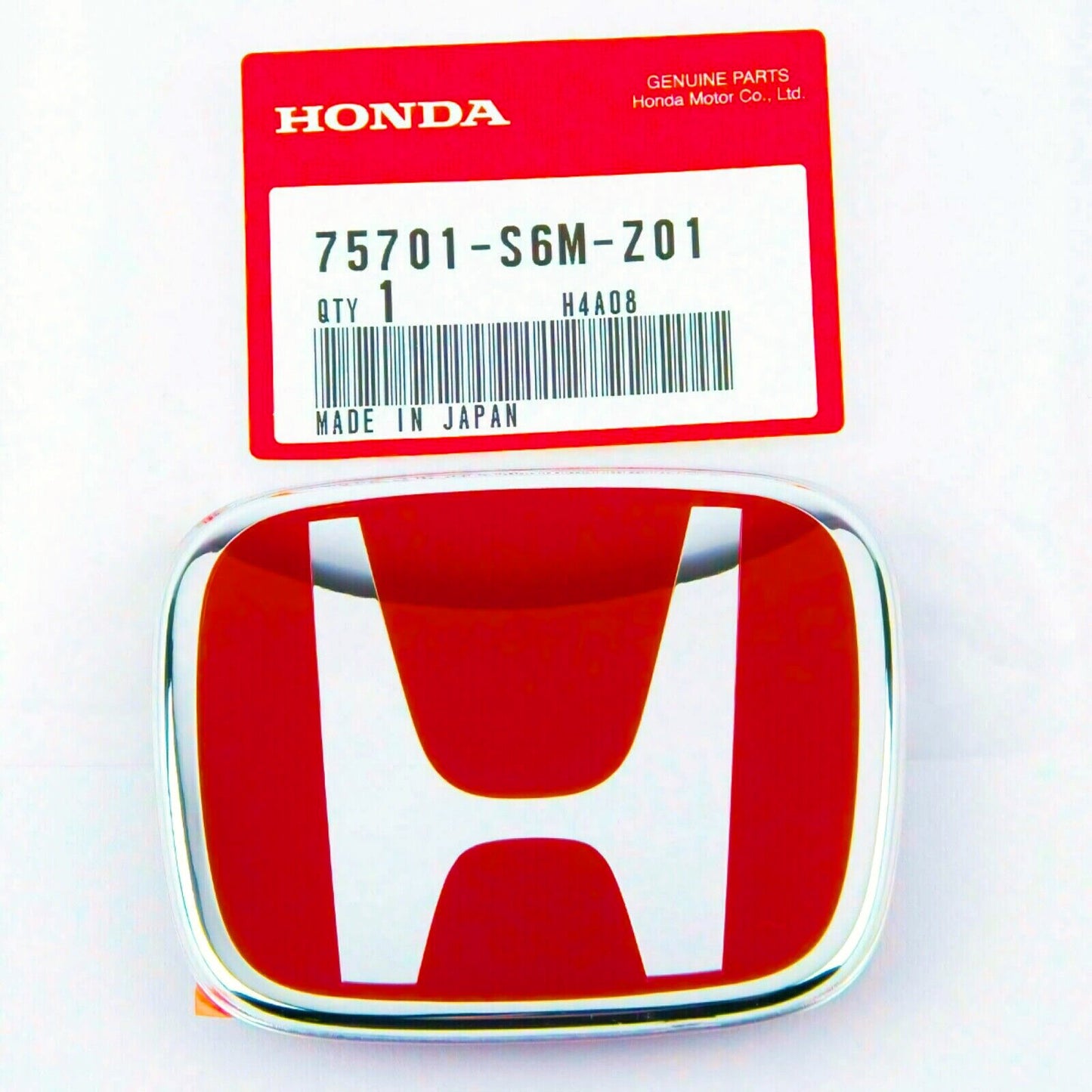 1xZ01- 02-06 RSX for Acura DC5 JDM Red H Type R Rear Badge TSX CL9 FiT GD1