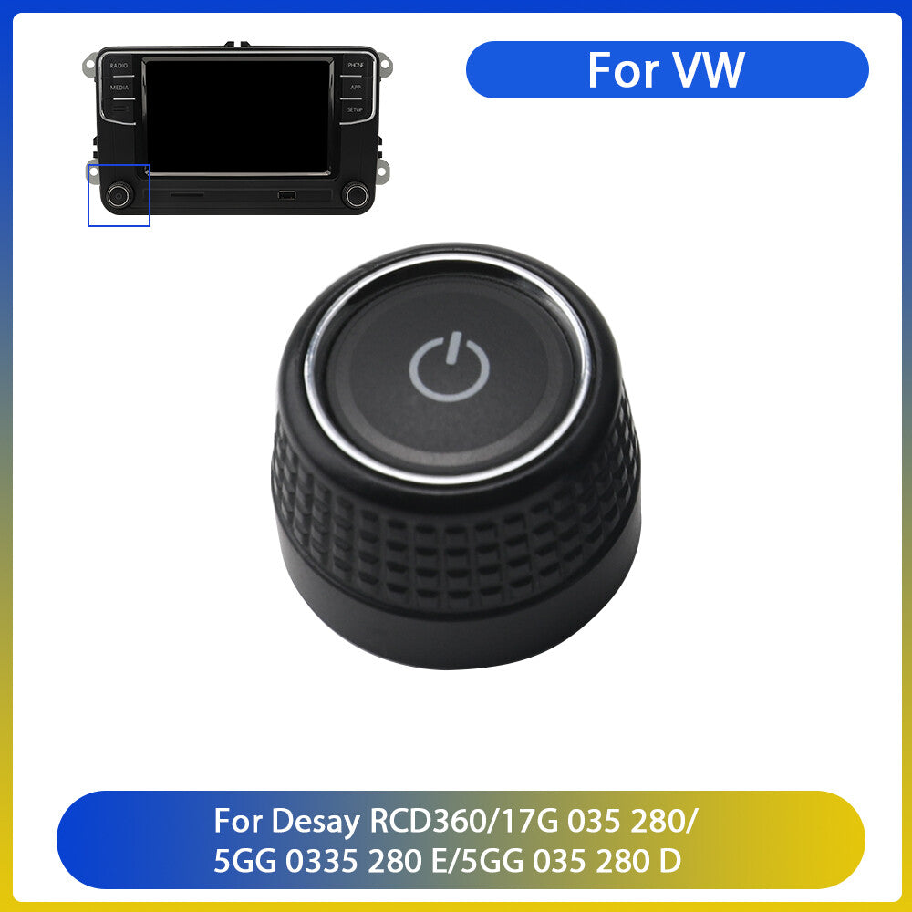 F¨¹r for VW RCD360 280 280E MIB Auto Radio Knopf Taste Drehknopf Links 5GG035280E/D