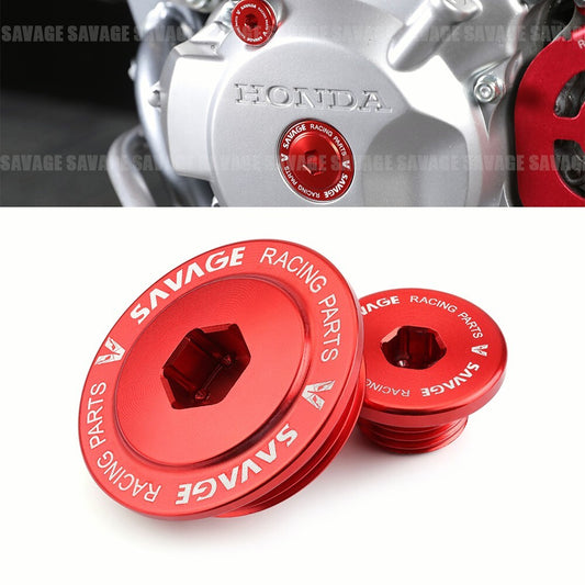 Crankcase Cover Straight Screw Plug Alternator Cap for HONDA XR650L XR 400R 250 Q