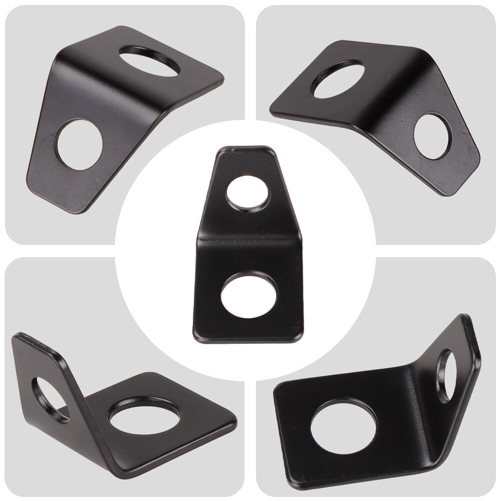 4PCS Belt Mounting 90 Degree Angle Bracket Kit for Seat L-Bracket Hardware Kit Q