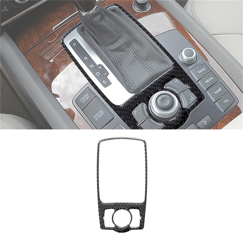 3X Red Carbon Fiber Rear Air Vent Outlet Frame Cover Trim for Audi Q7 2007-2015 v