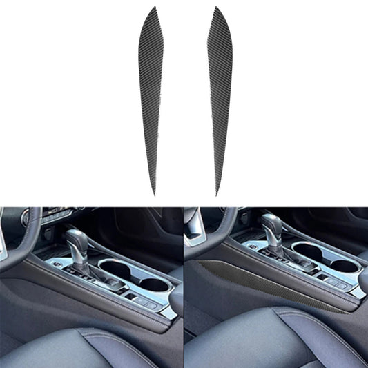 Carbon Fiber Central Console Side Strips Cover Trim for Nissan Altima 2019-2022