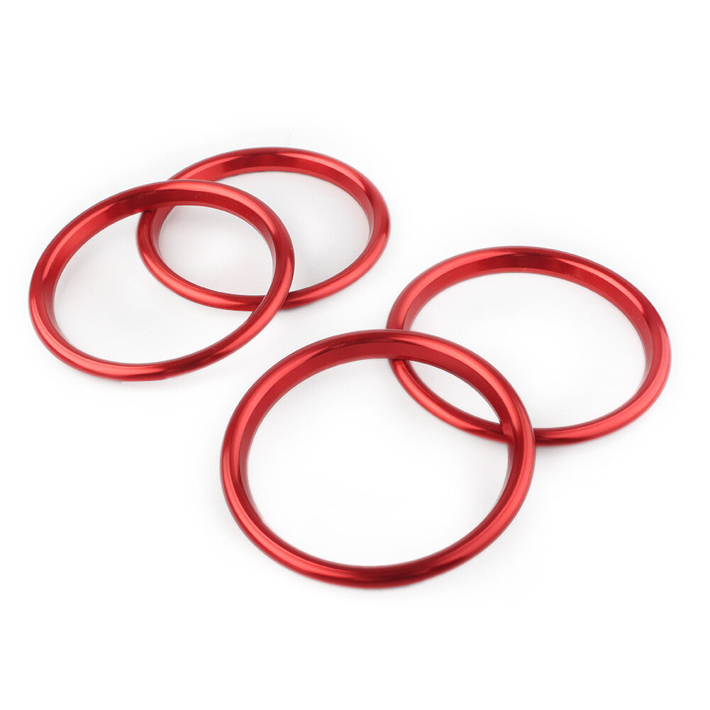 Interior Air Vent Outlet Trame Ring Cover Trim Fit for Audi A3 S3 Q2L 2012-2019 Red