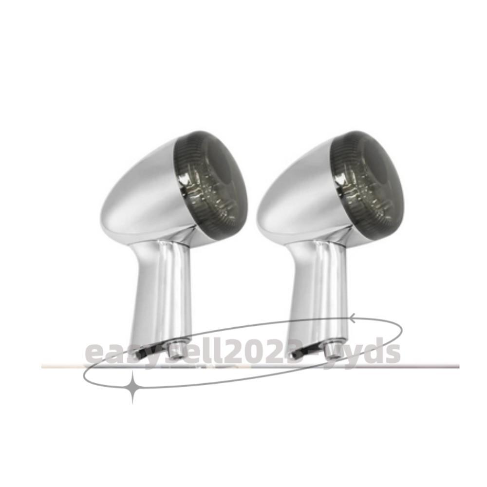 2X Chrome Rear Turn Signals LED Light Fit for Harley Sportster 883 1200 1992-up