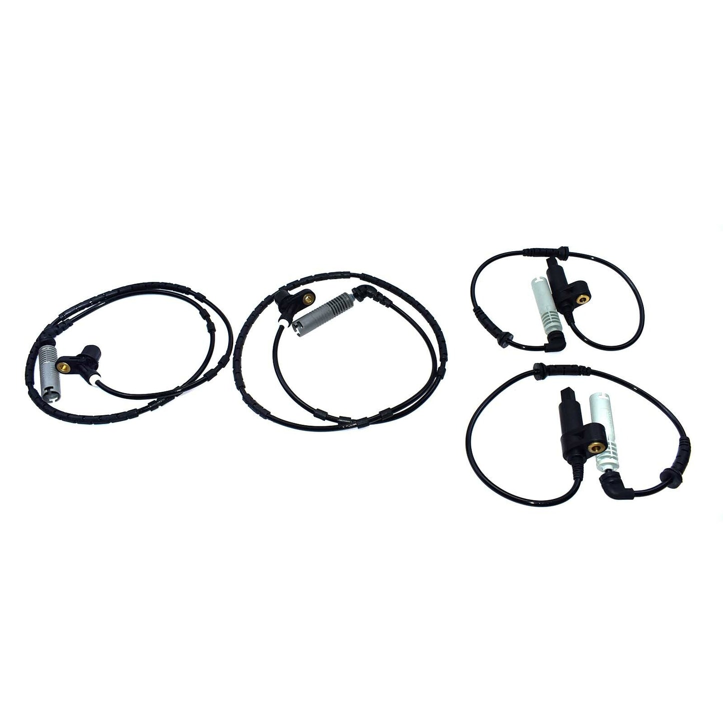 4-pack front and rear ABS wheel speed sensors for BMW E46 manufacturer 34521164651 34521164652