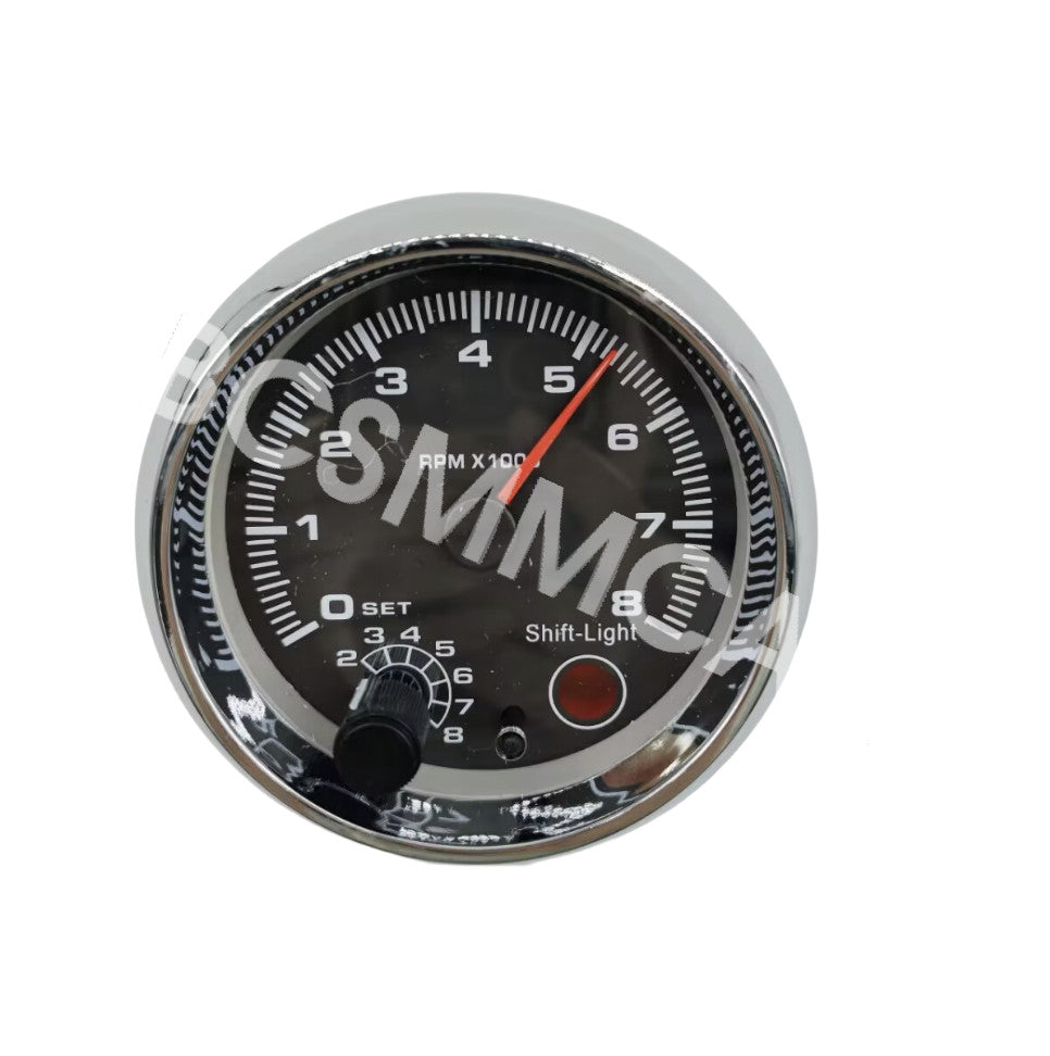 Car Tachometer Gauge Meter 0~8000RPM W/Shift Light 7 LED Colors Accessories Q