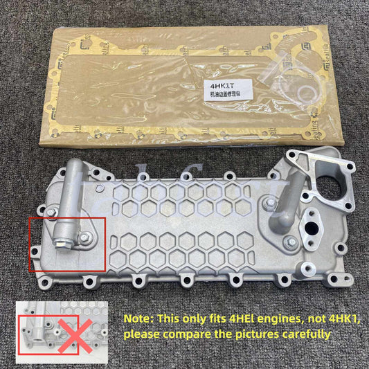 Oil cooler Assem 97334100 suitable for ISUZU 4HE1 NPR NPR-HD NQR for Chevrolet / for GMC W3500 W4500 Q