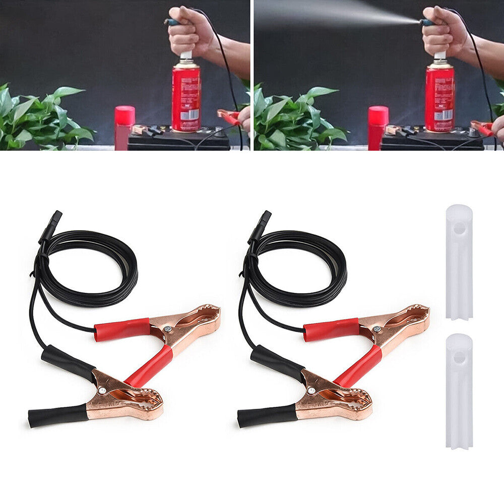 Universal Fuel Injector Flush Cleaner Adapter DIY Kit Car Cleaning Tool &Nozzle n