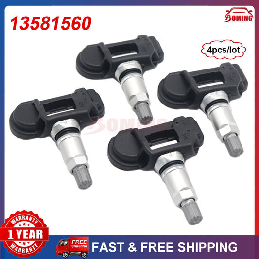 This 4-piece tire pressure monitoring sensor kit is compatible with 2014-2019 for Chevrolet C7 for Corvette TPMS.