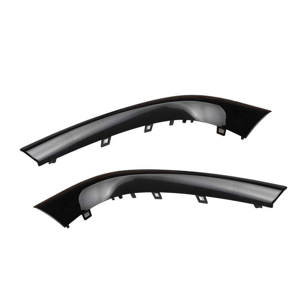 Set of 2 Bumper Molding Trim Front Left  Right Black Fit for XF 2012-15