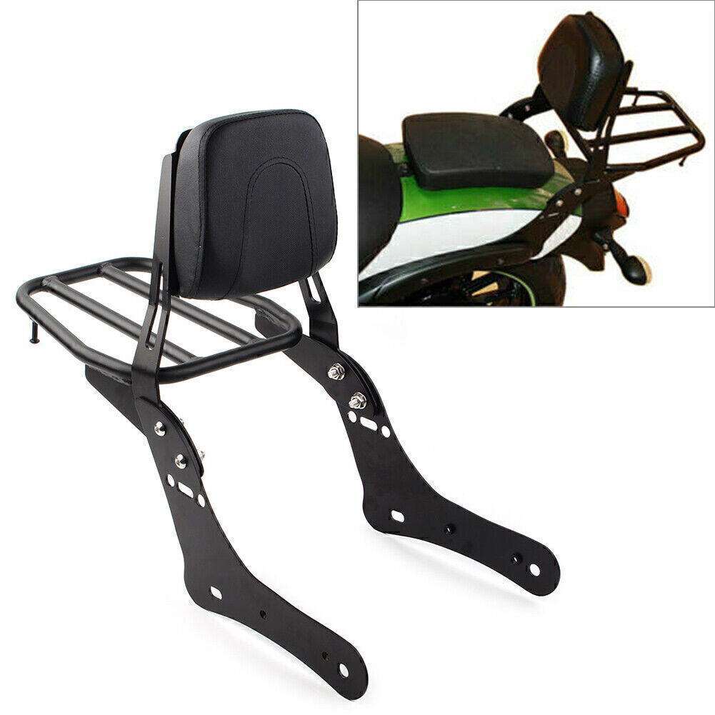 Sissy Bar Luggage Rack Backrest Pad for Kawasaki Vulcan S 650 VN650 2015-2023