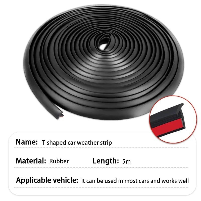 16.5ft for Nissan T Shape Rubber Car Seal Weather Strip Door Edge Moulding Trims