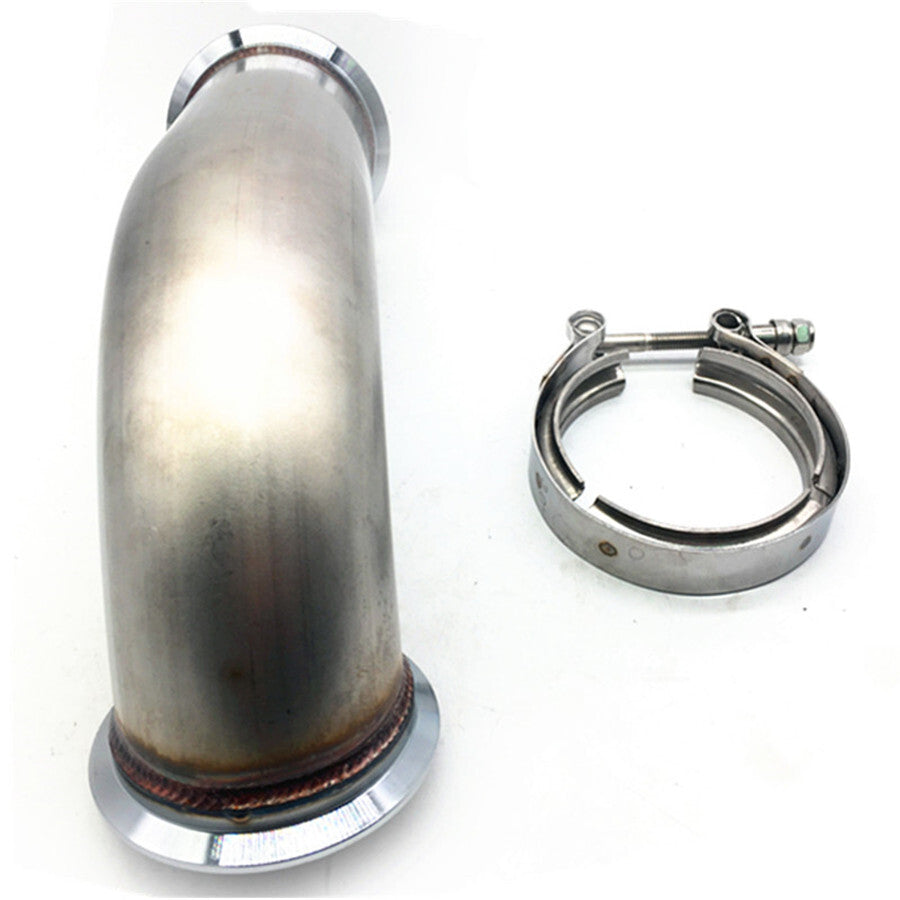 1Set 3 Car 90° Garrett w/clamp Pipe Short Leg 6 Universal Downpipe Part Q