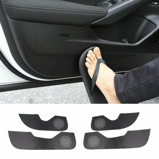 for Honda for Civic 2022-2023 Carbon Fiber Leather Inner Door Anti-Kick Panel Trim4