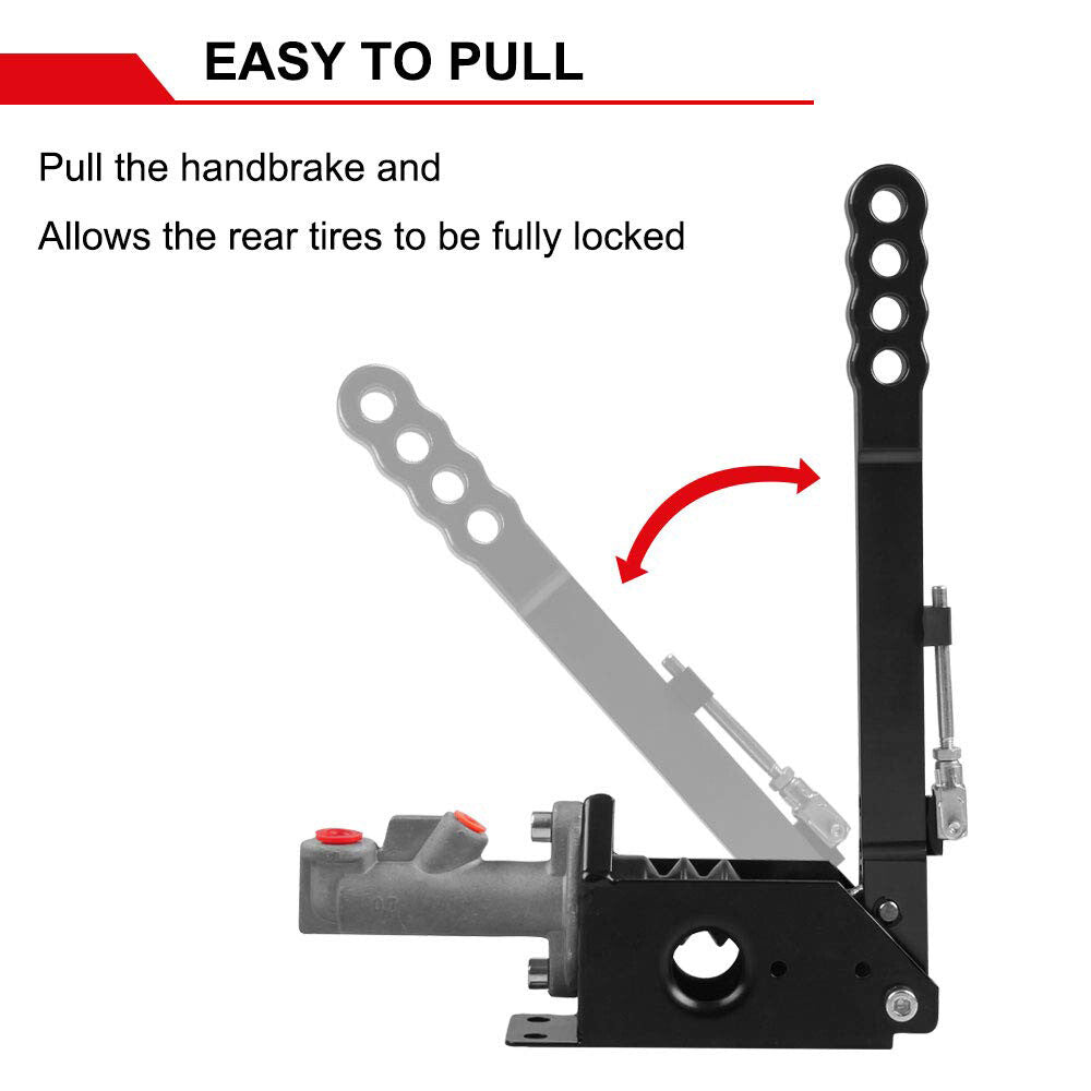 Aluminum Black Hydraulic Handbrake Drift E-Brake Racing Parking Lever Gear Kit