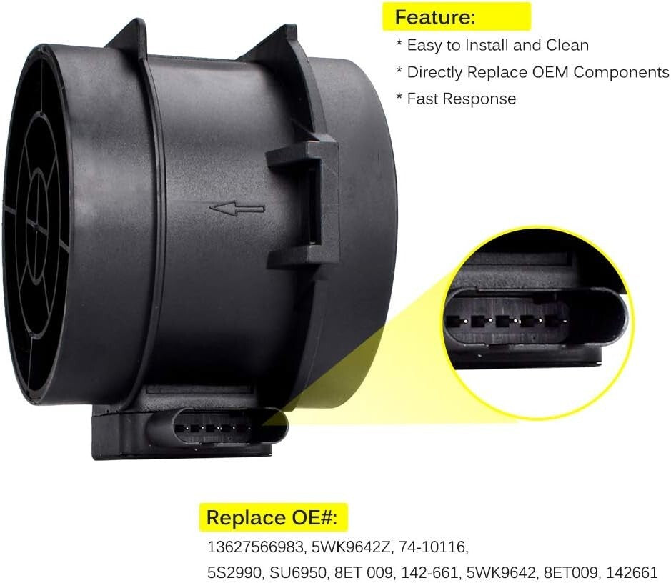 5WK9642 is a mass air flow sensor for 330Ci, X3 325Ci, Z4 325i 3.0L, and 2.5L V6 vehicles. n