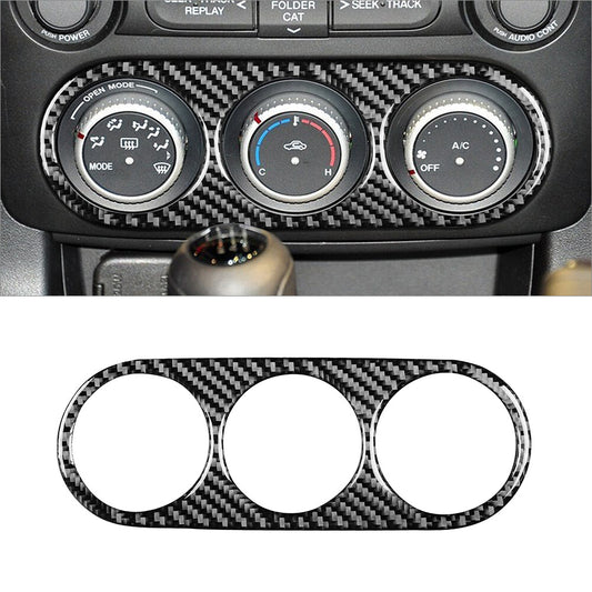Carbon Fiber Interior Climate Control Cover Trim for Mazda MX-5 Miata 2009-2015