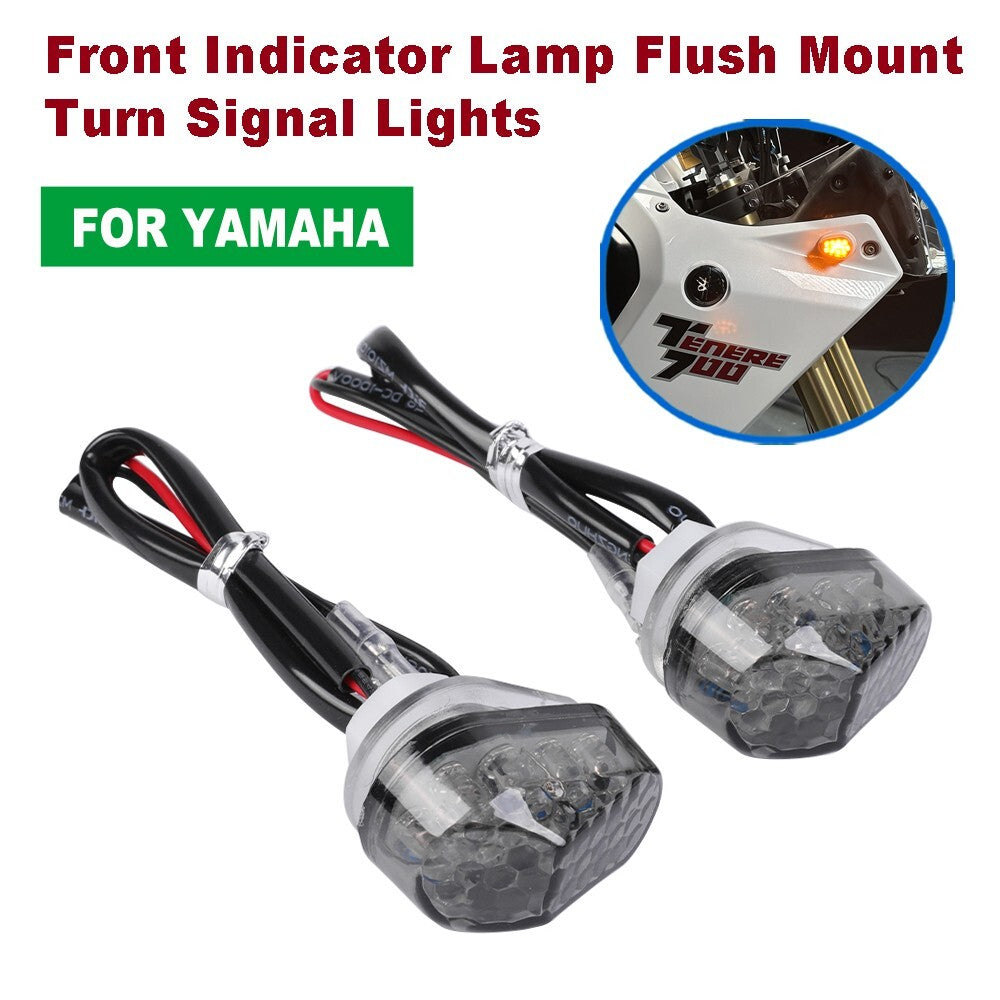 for Yamaha Tenere 700 19-25 Front Indicator Lamp Flush Mount Turn Signal Lights Q