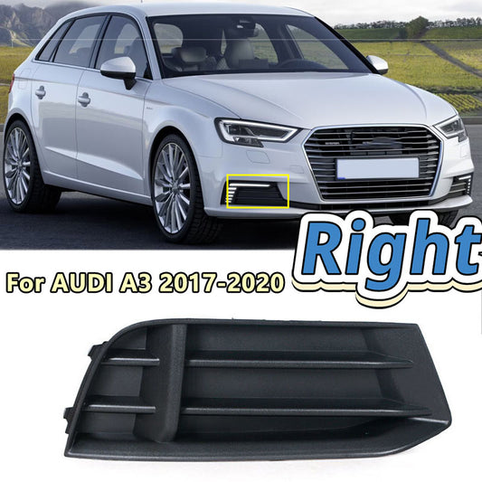 Right ABS Front Bumper Fog Lamp Cover Grille Driver Side for AUDI A3 2017-2020 v