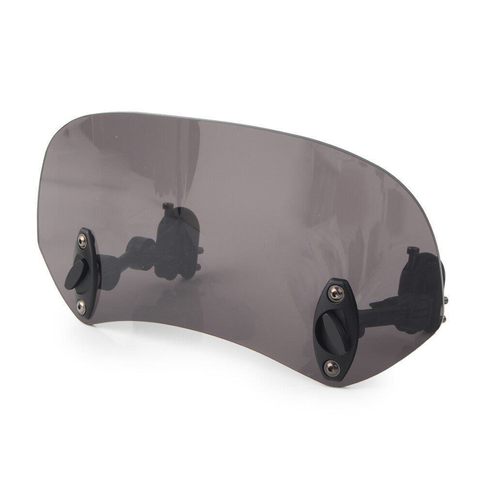 Windshield Clip On Extension Spoiler Wind Deflector Adjustable Universal Smoke