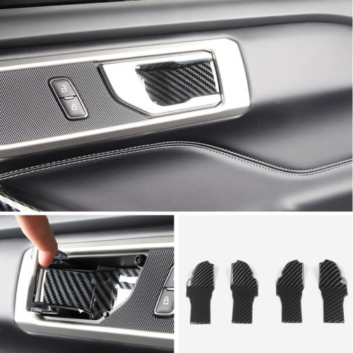For Escape 2020-2022 Carbon fiber Color ABS External Door handle Cover Trim v
