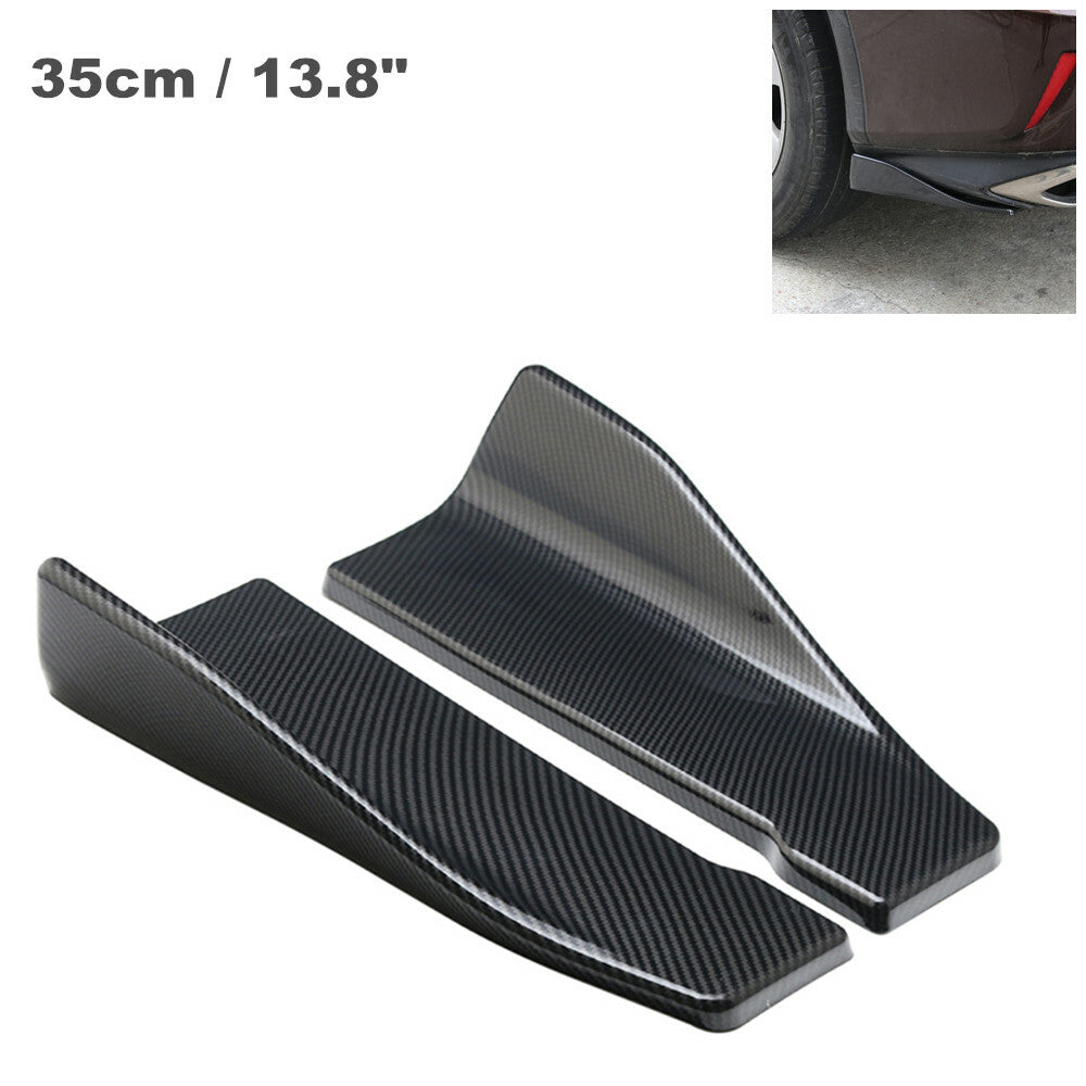 35cm car side skirts, rear lip splitter, diffuser, wings, carbon fiber, color - n