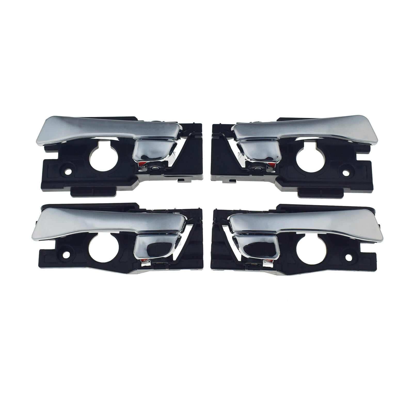 4 Piece Set Interior Door Handle FL RL RR for CHRome for for Hyundai Accent 2012-2017- v