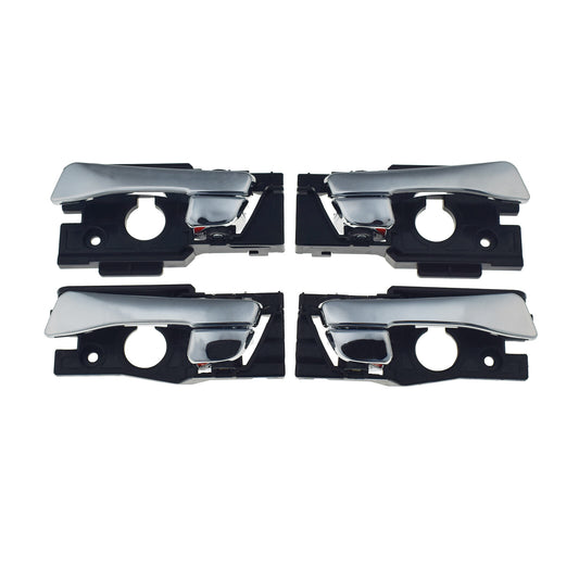 4 Piece Set Interior Door Handle FL RL RR for CHRome for for Hyundai Accent 2012-2017- v