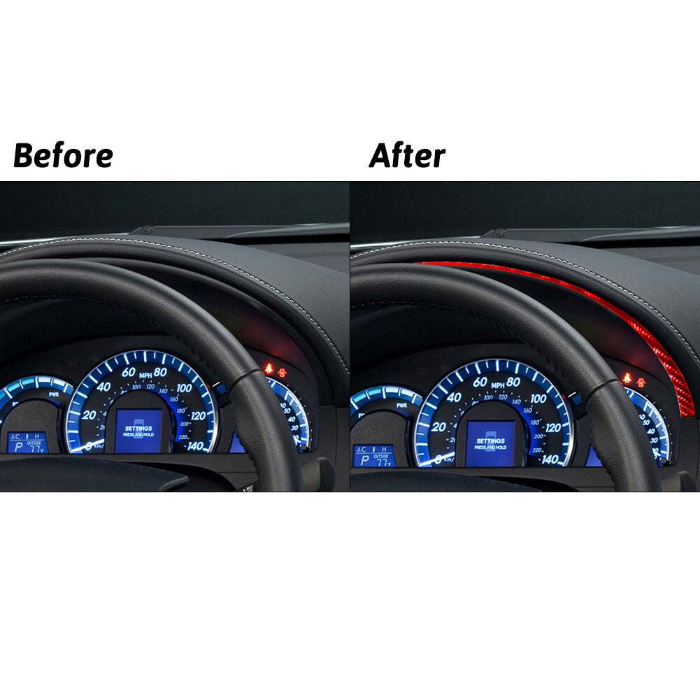 3Pcs Center Console Panel Trim Carbon Fiber Sticker for VW for Passat 2006-2011 Red v